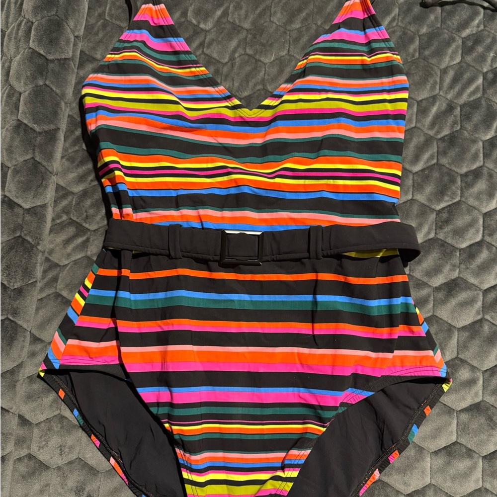 Skinny Dippers Lucky Charm Belted One Piece Swimsuit